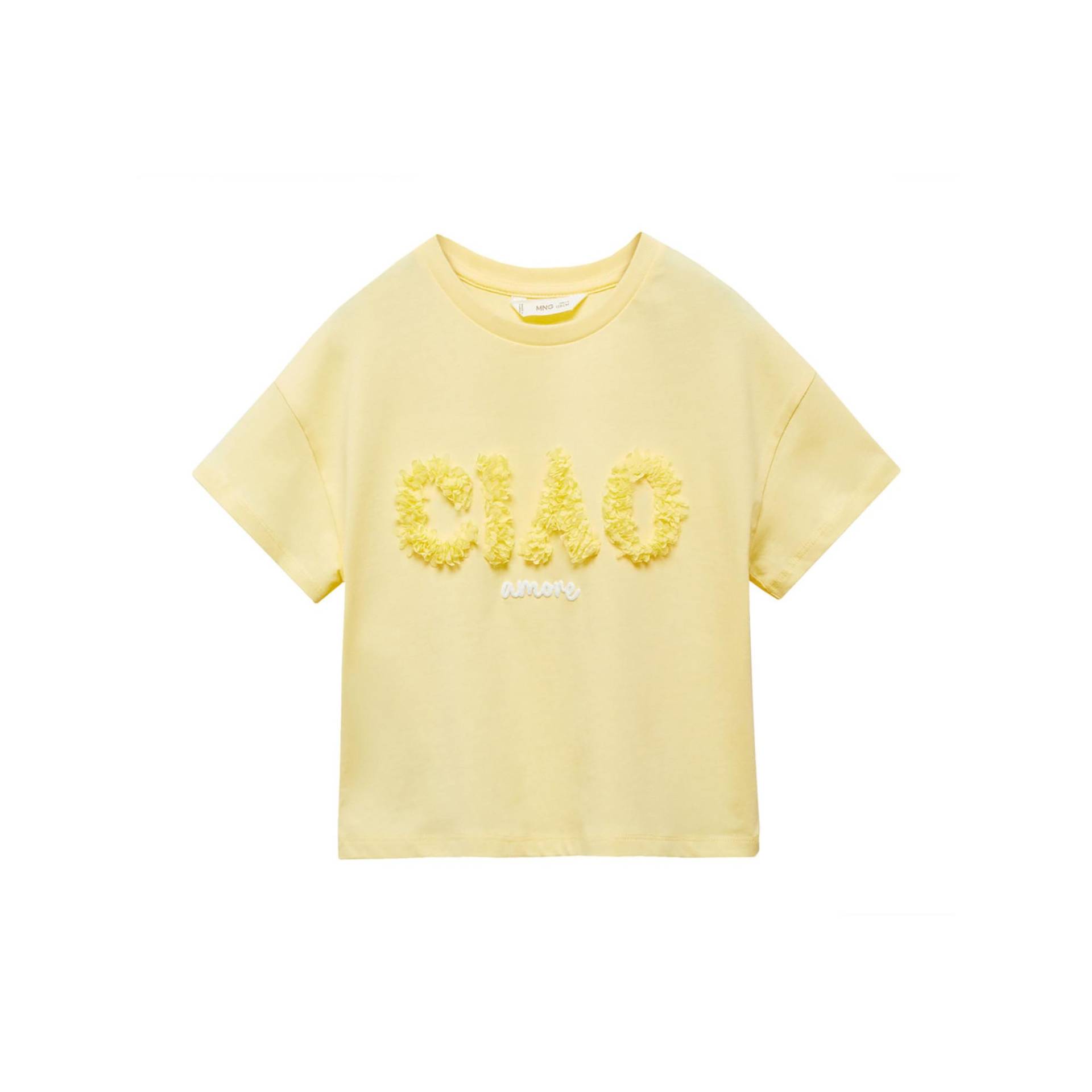 T-shirt Mädchen Gelb  6A von MANGO Kids