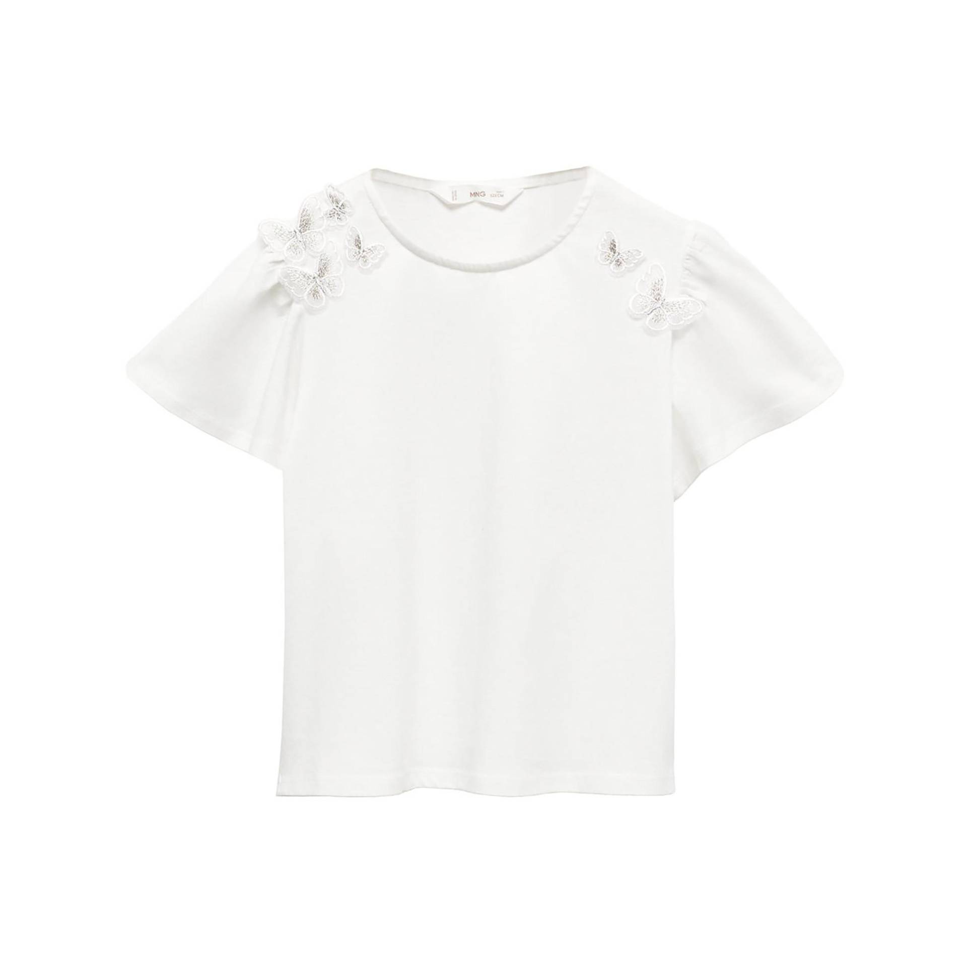 T-shirt Mädchen Offwhite 10A von MANGO Kids