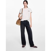 Bedrucktes Baumwoll-T-Shirt Bedrucktes Baumwoll-T-Shirt von MANGO TEEN