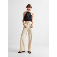 Crop-Top mit Raffdetails von MANGO TEEN