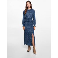 Gemusterte Bluse mit Raffdetails Gemusterte Bluse mit Raffdetails von MANGO TEEN