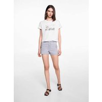 Gemustertes Cropped-T-Shirt Gemustertes Cropped-T-Shirt von MANGO TEEN