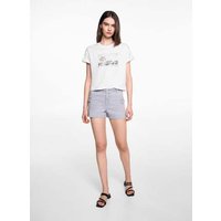 Gemustertes Cropped-T-Shirt von MANGO TEEN