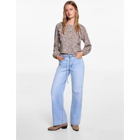 Geraffte Bluse mit Volantärmel Geraffte Bluse mit Volantärmel von MANGO TEEN