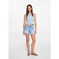 Geripptes Top aus Baumwoll-Mix Geripptes Top aus Baumwoll-Mix von MANGO TEEN