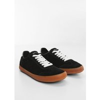 Geschnürte Ledersneaker von MANGO TEEN