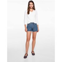 Jeansshorts mit ausgefranstem Saum Jeansshorts mit ausgefranstem Saum von MANGO TEEN
