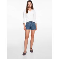 Jeansshorts mit ausgefranstem Saum von MANGO TEEN