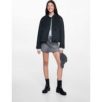 Kurzer Parka mit Wachs-Effekt Kurzer Parka mit Wachs-Effekt von MANGO TEEN