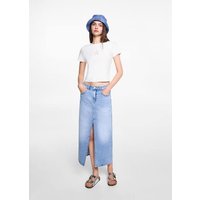 Jeansrock mit Schlitz von MANGO TEEN