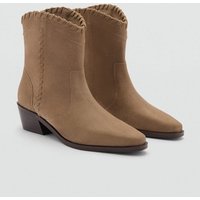 Ankle Boots aus Leder von MANGO TEEN