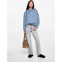 Gemustertes Kapuzen-Sweatshirt von MANGO TEEN