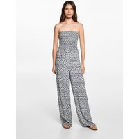 Schulterfreier Print-Jumpsuit Schulterfreier Print-Jumpsuit von MANGO TEEN