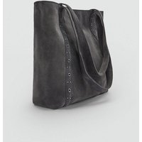 Shopper-Bag aus Leder von MANGO TEEN