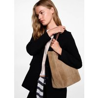 Shopper-Bag aus Leder von MANGO TEEN