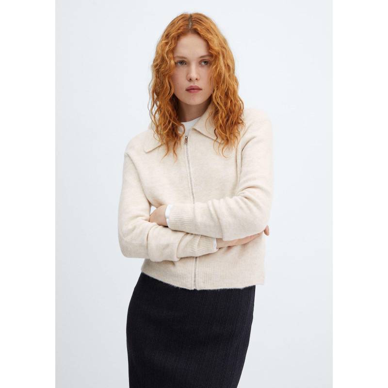 Mango - Cardigan, langarm, für Damen, Café Größe L von Mango