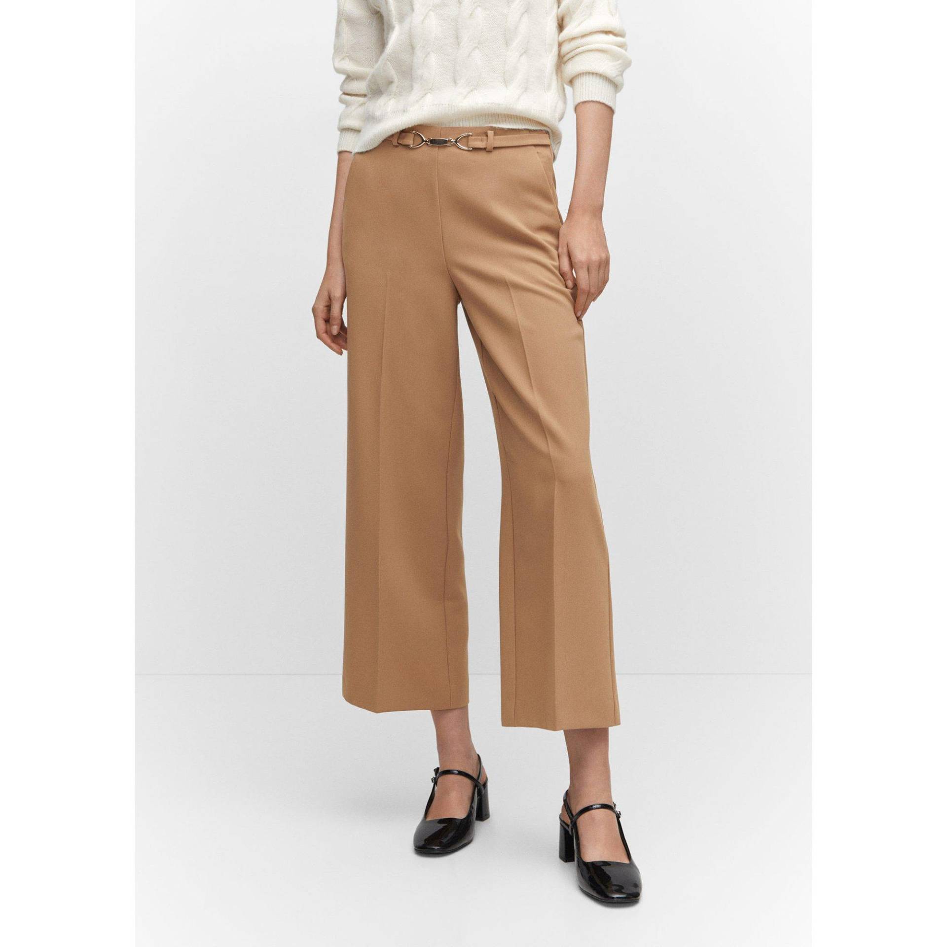 Hose Damen Camel 36 von MANGO