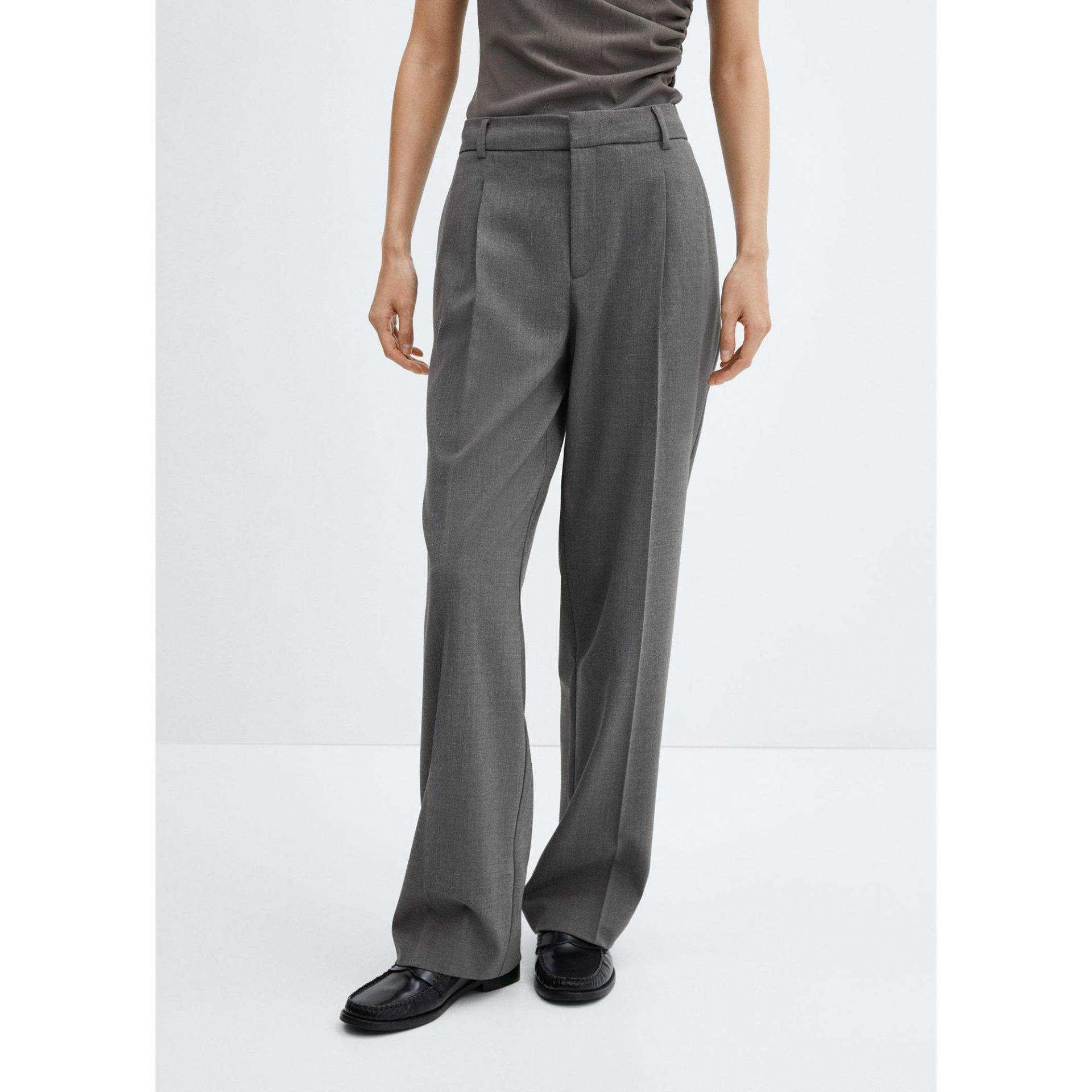 Hose Damen Grau 40 von MANGO