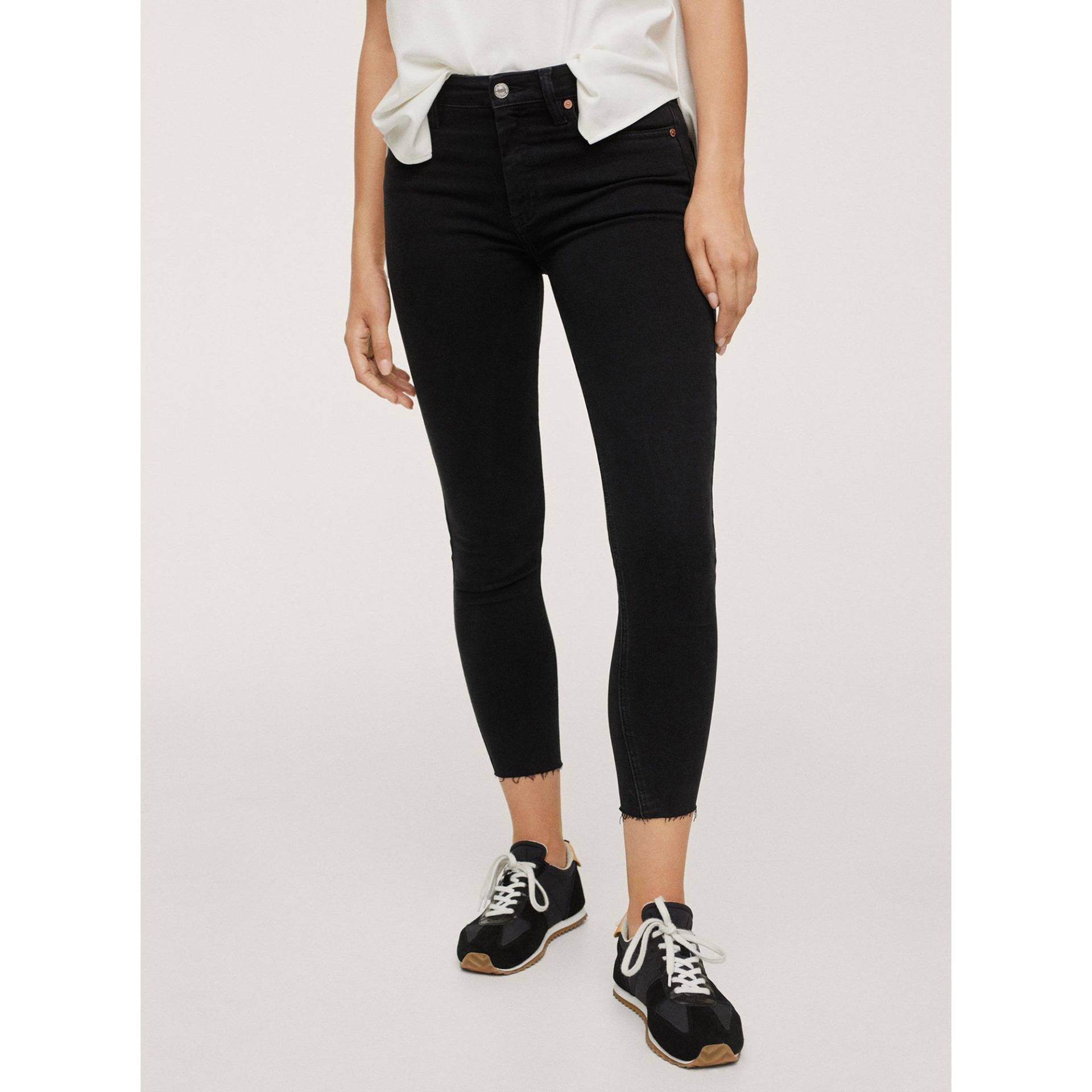 Jeans, Skinny Fit Damen Black Stoned 42 von MANGO