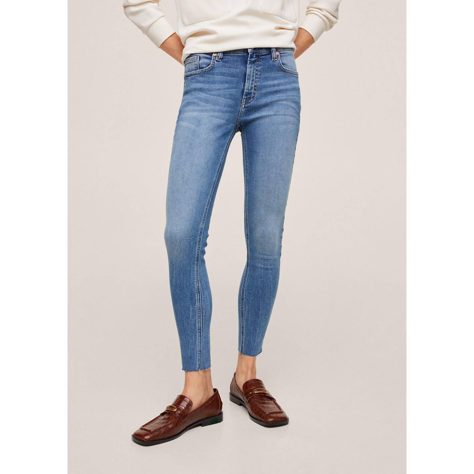 Jeans, Skinny Fit Damen Blau  40 von MANGO