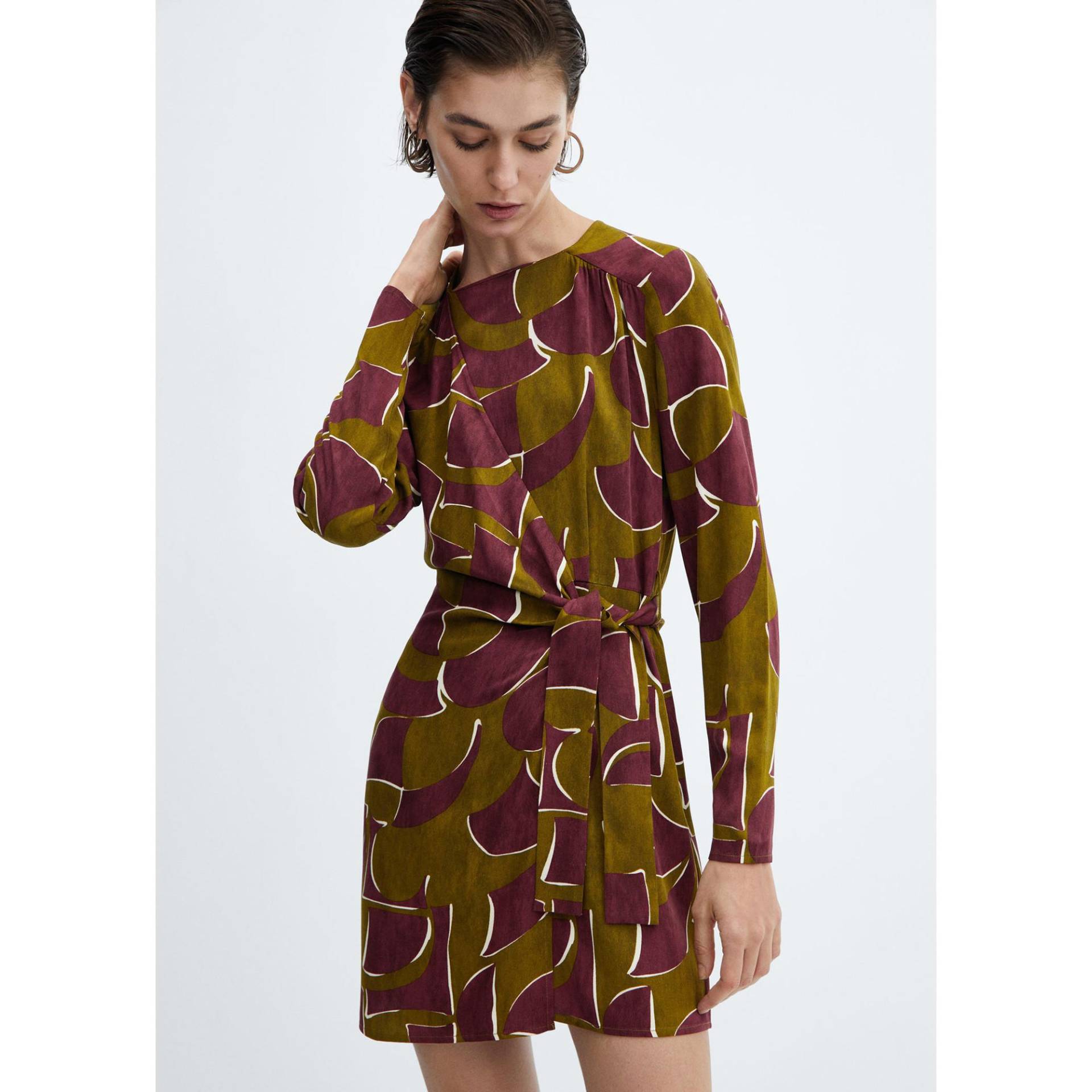 Kleid Damen Bordeaux M von MANGO