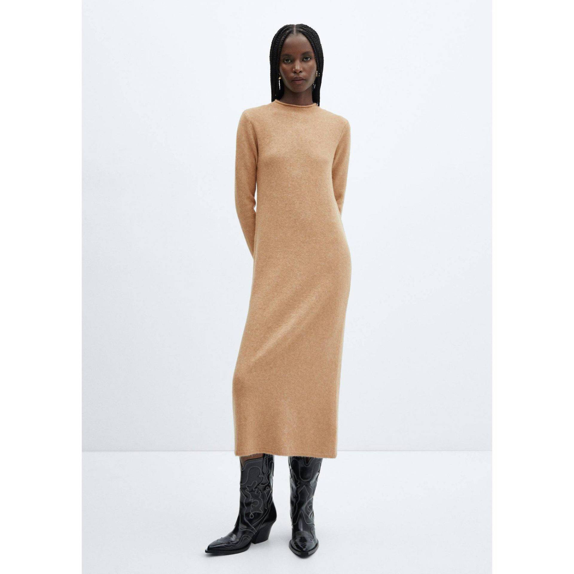 Mango - Kleid, für Damen, Camel, Größe L von Mango