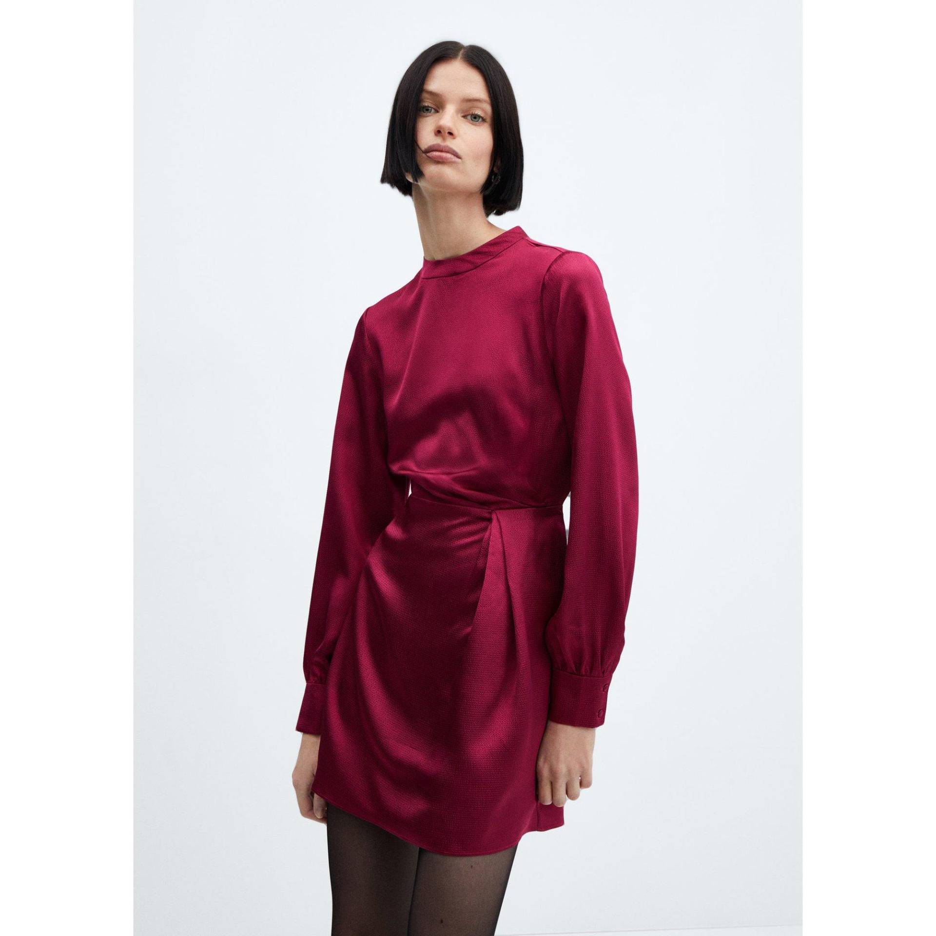 Kleid Damen Dunkelrot L von MANGO