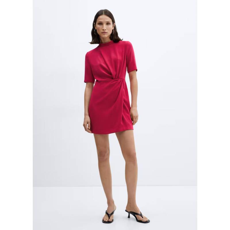 Mango - Kleid, für Damen, Fuchsia, Größe XS von Mango