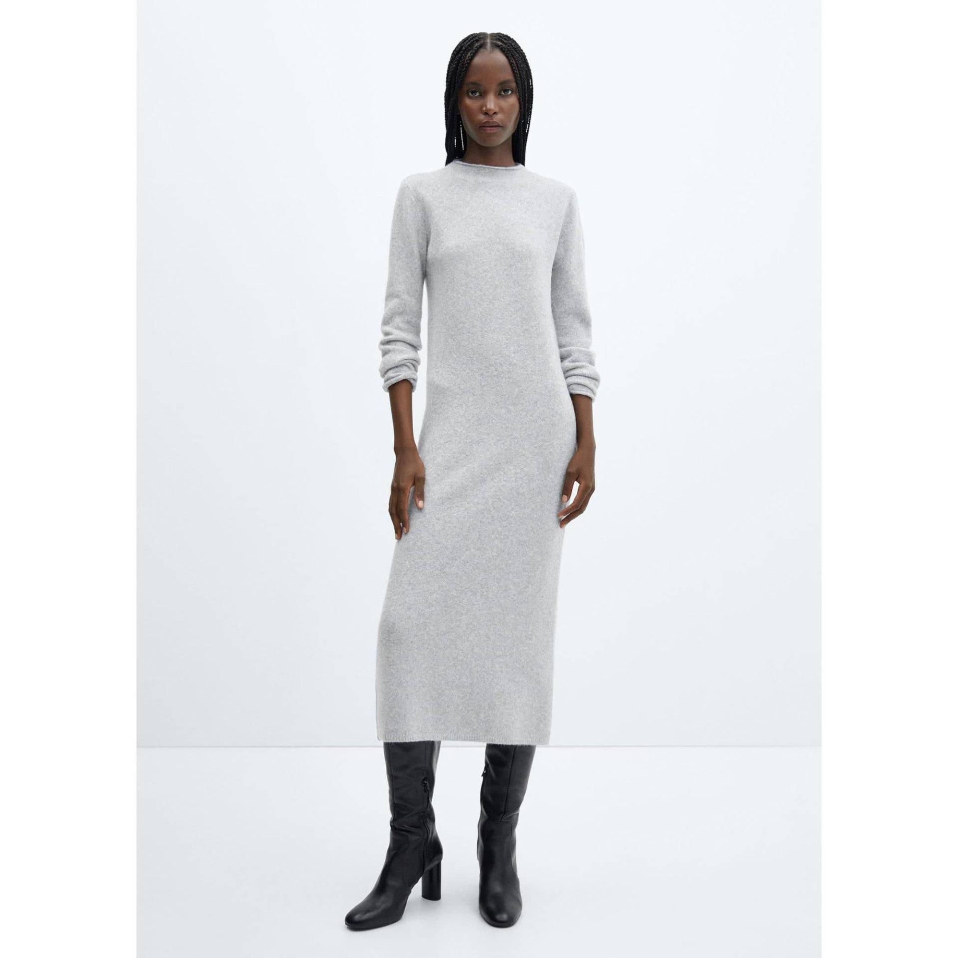 Kleid Damen Hellgrau M von MANGO