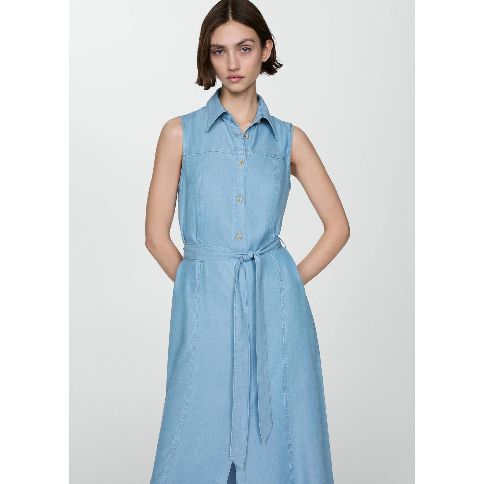 Mango - Kleid, für Damen, Jeans, Größe S von Mango