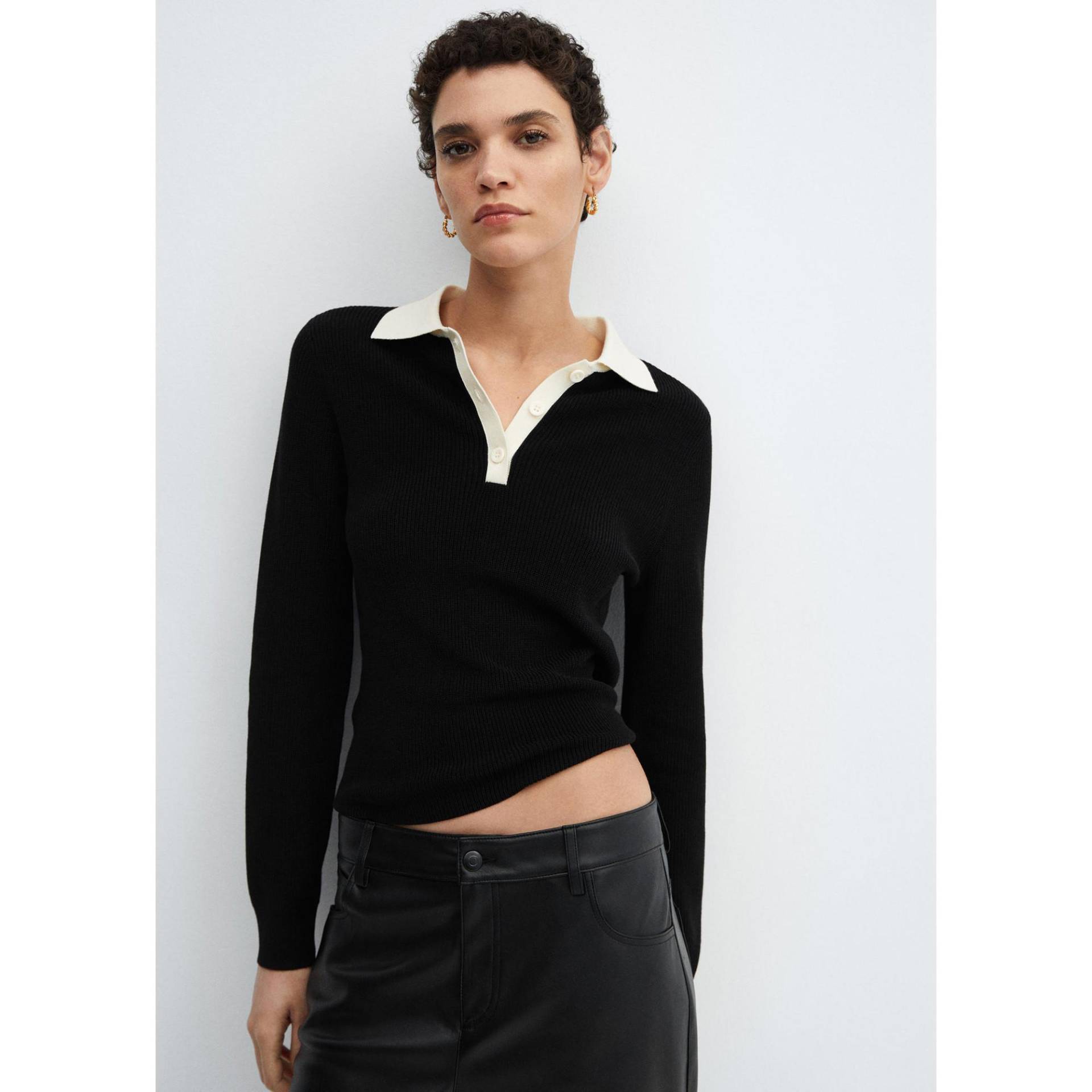 Pullover Damen Black M von MANGO