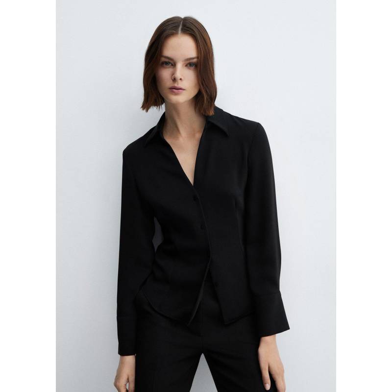 Shirt, Langarm Damen Black XL von MANGO