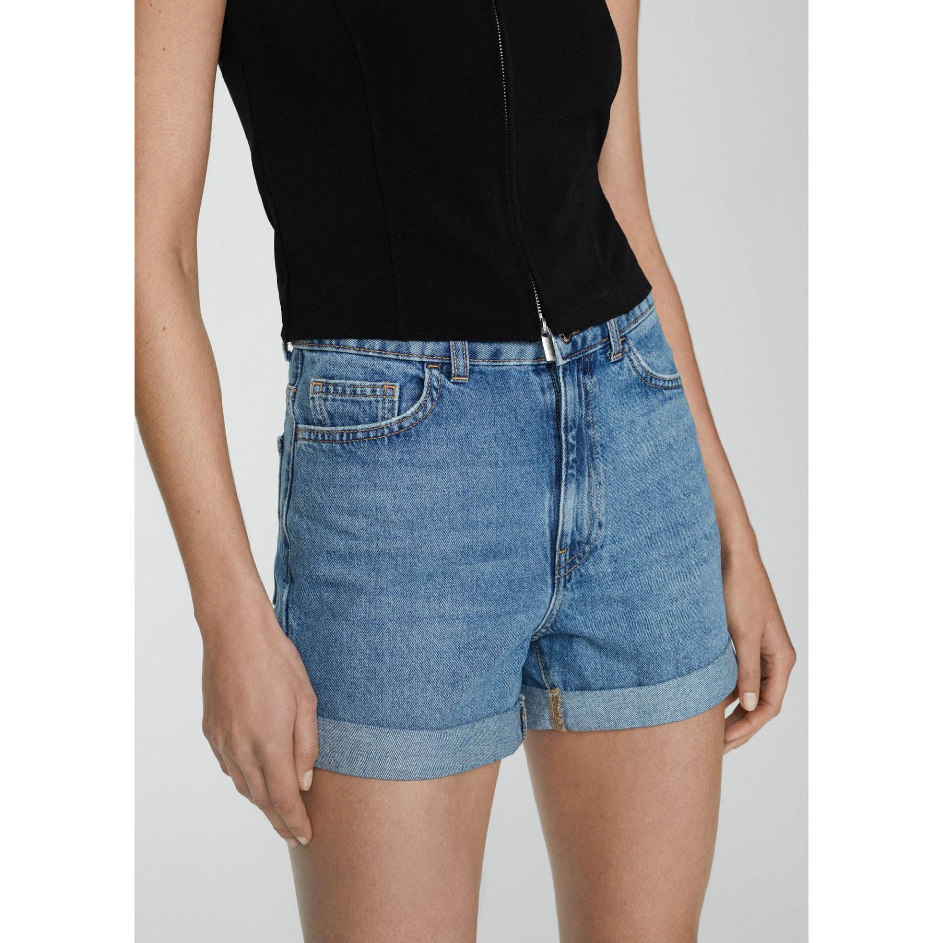 Shorts Damen Blau  34 von MANGO