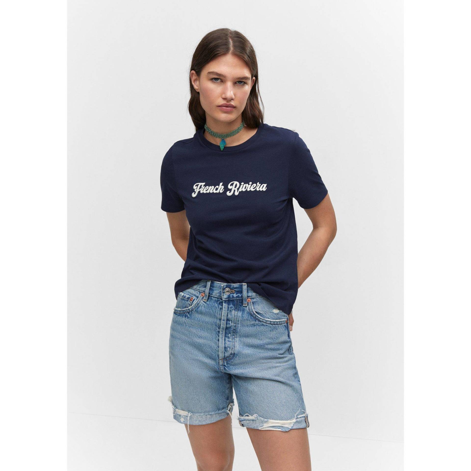 T-shirt Damen Marine S von MANGO