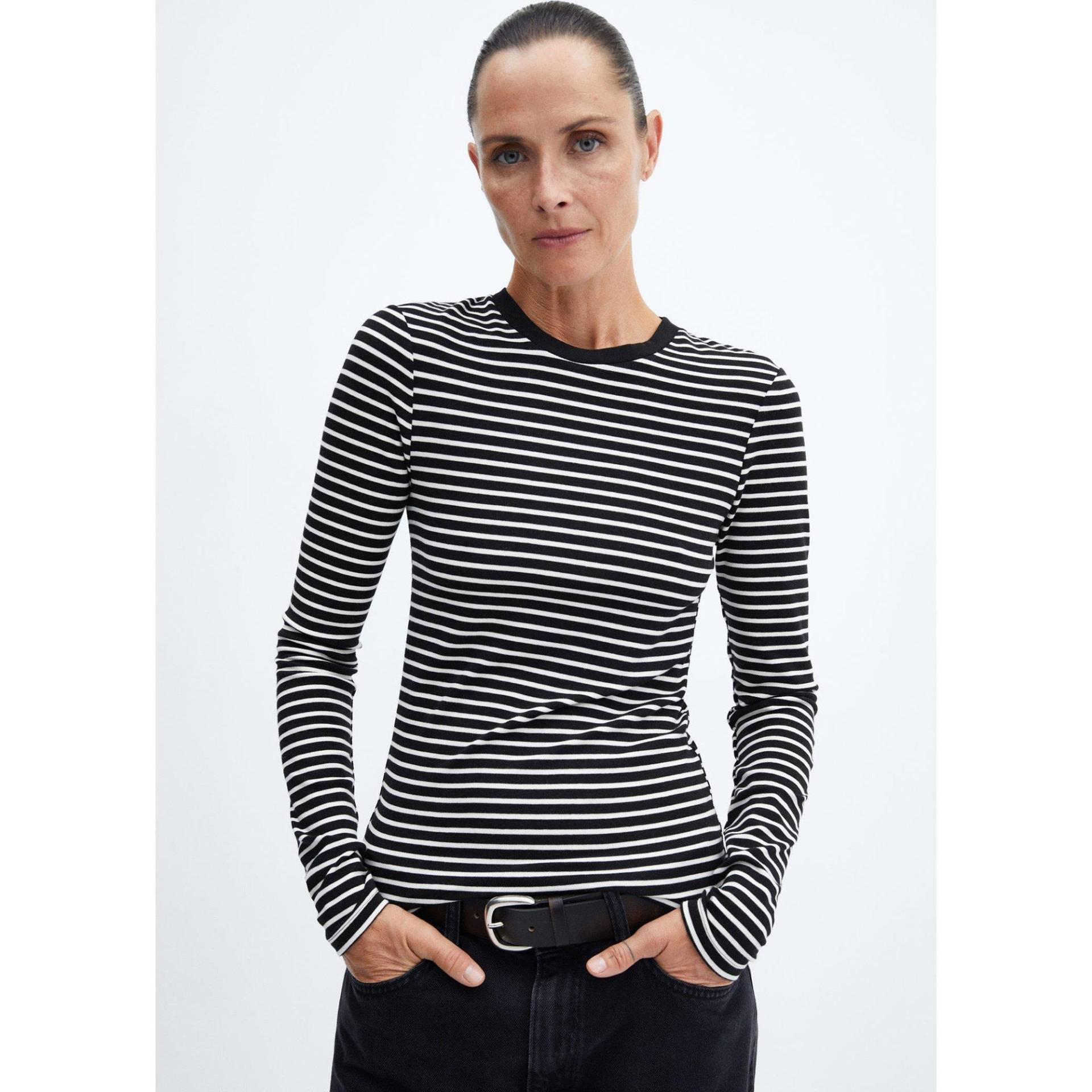 Mango - T-Shirt, für Damen, Weiss, Größe M von Mango