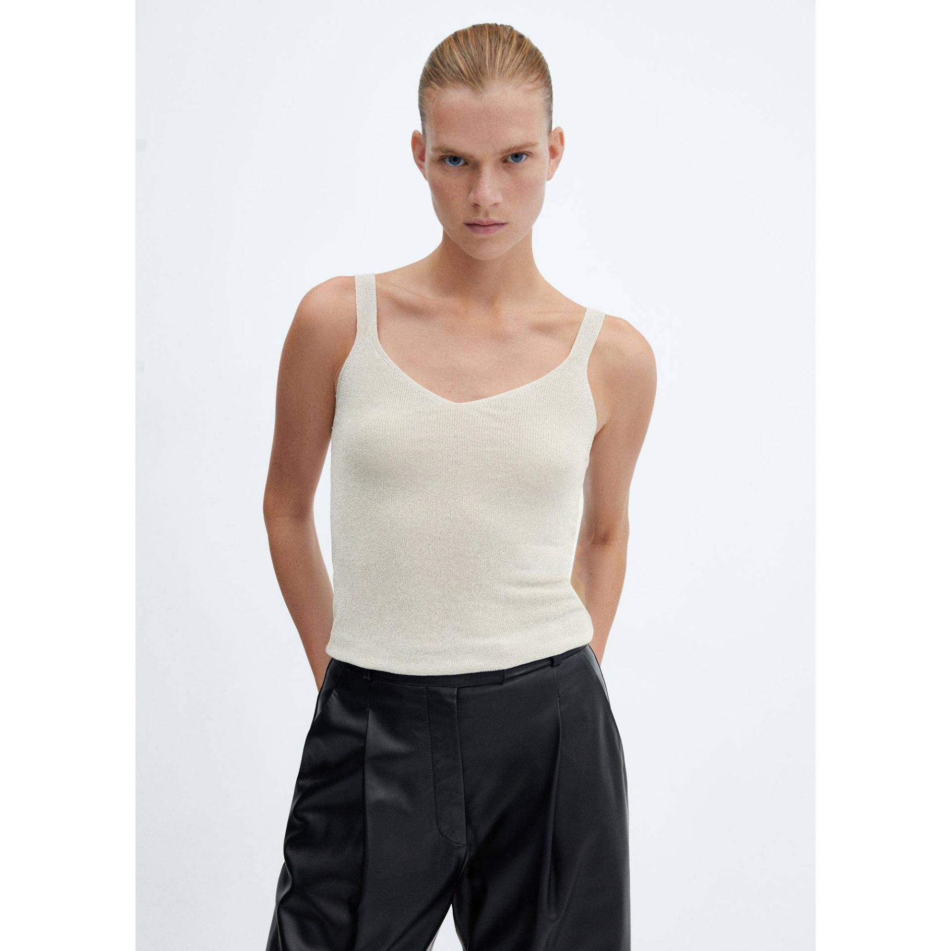 Top Damen Silber XS von MANGO