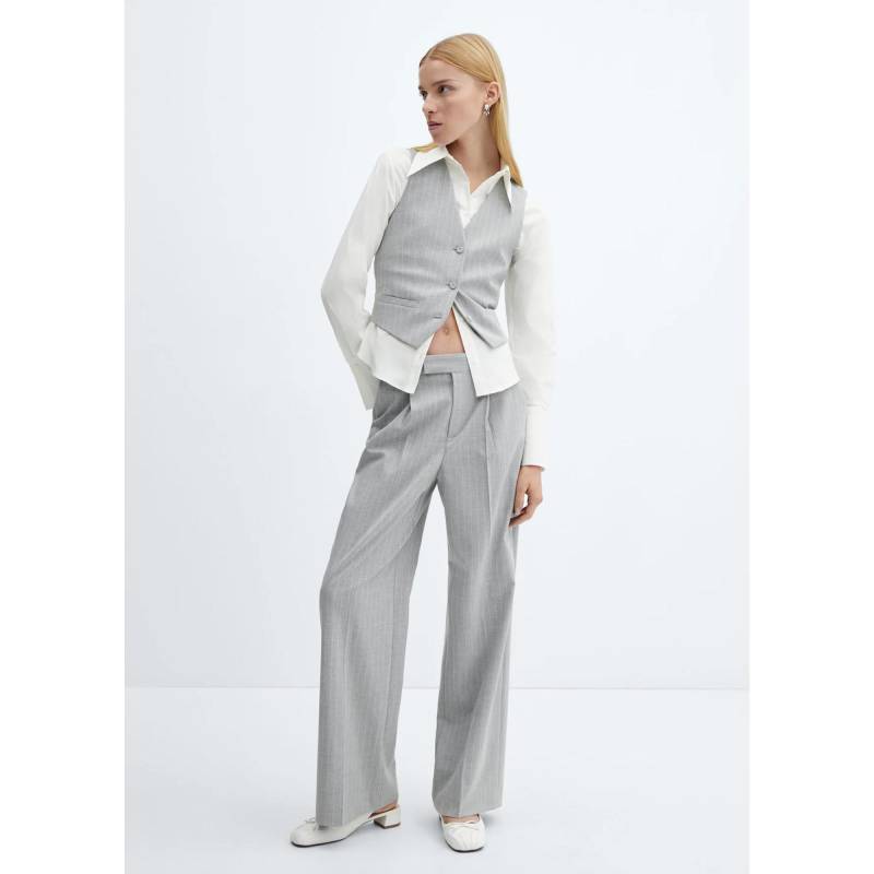 Weste Damen Grau Melange S von MANGO