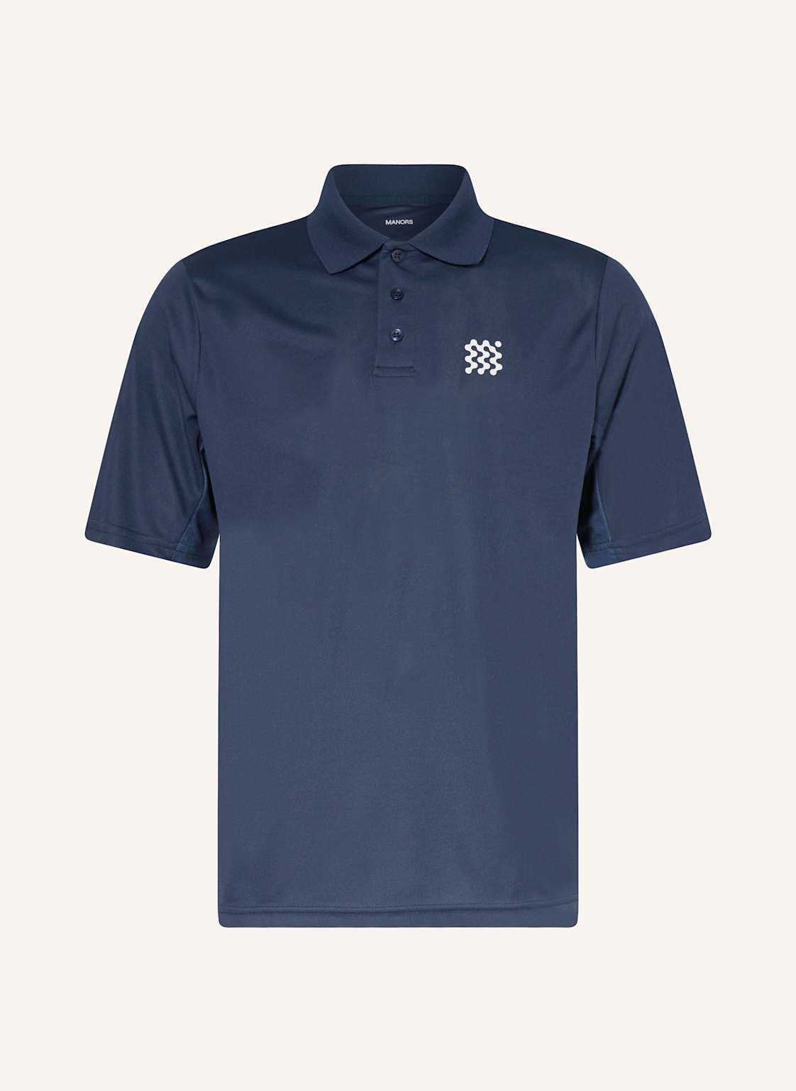 Manors Funktions-Poloshirt The Course blau von MANORS