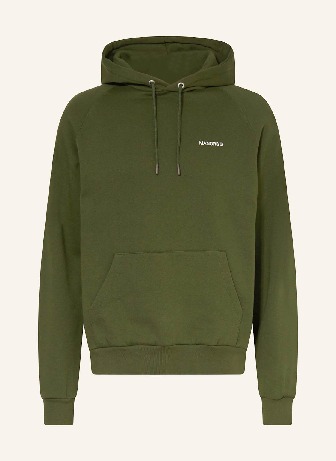 Manors Hoodie Organic Logo gruen