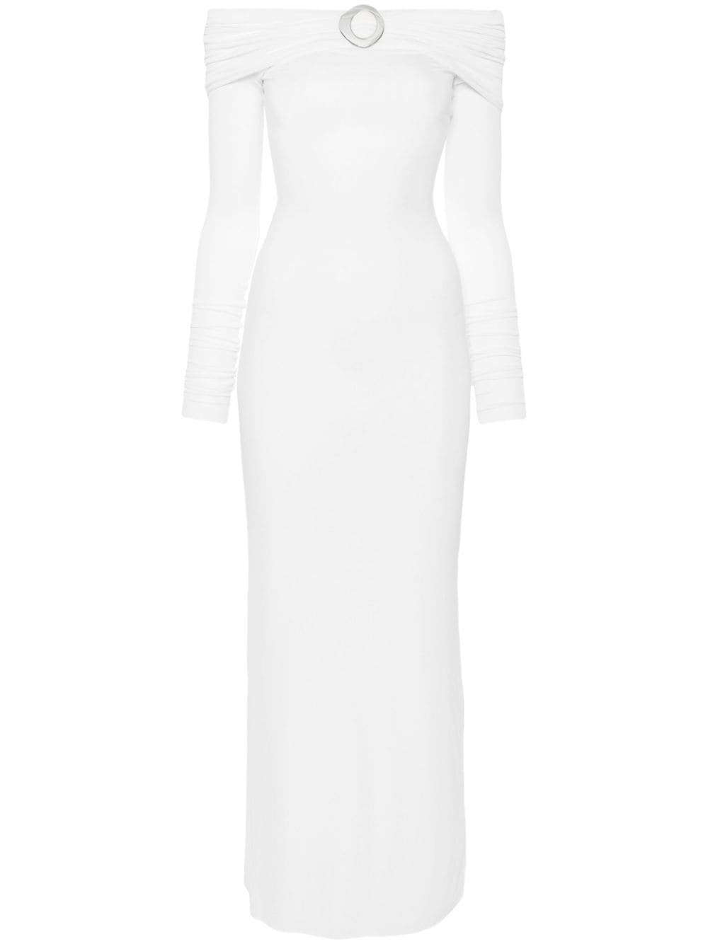 MANURI Amara Buckle maxi dress - White von MANURI