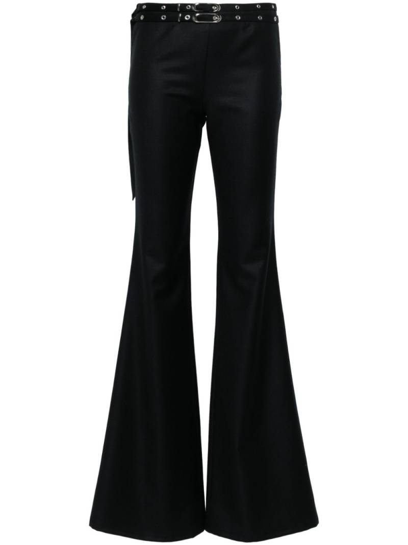 MANURI Gilly low-rise bootcut trousers - Black von MANURI