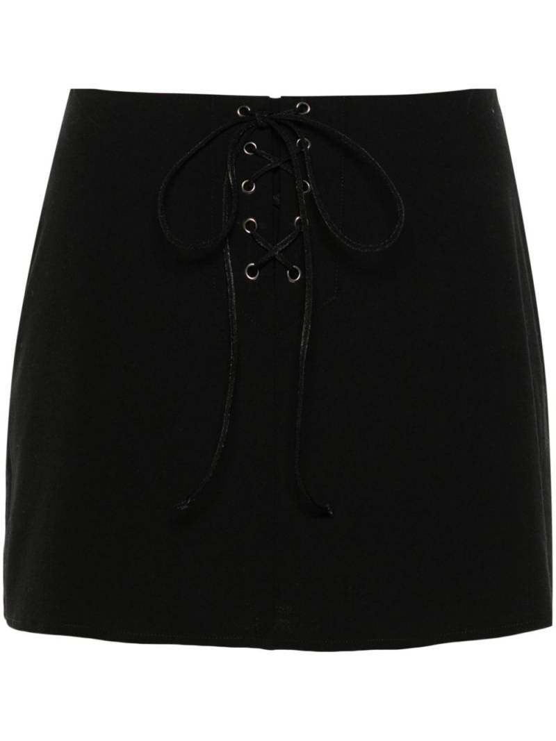 MANURI Kaia mini skirt - Black von MANURI