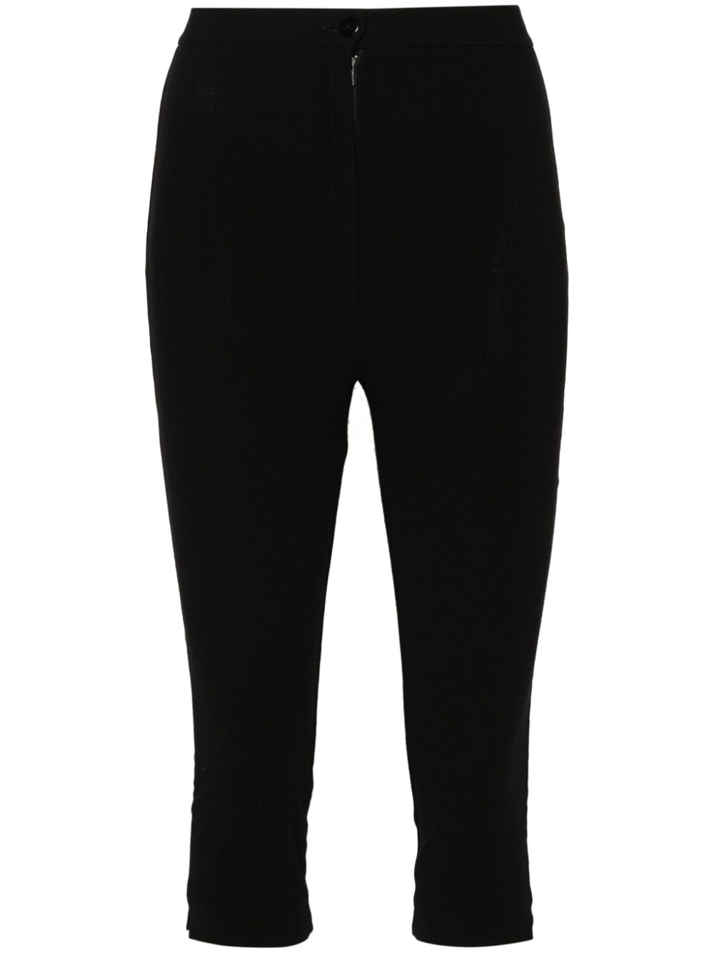 MANURI Pamela high-waist cropped trousers - Black von MANURI