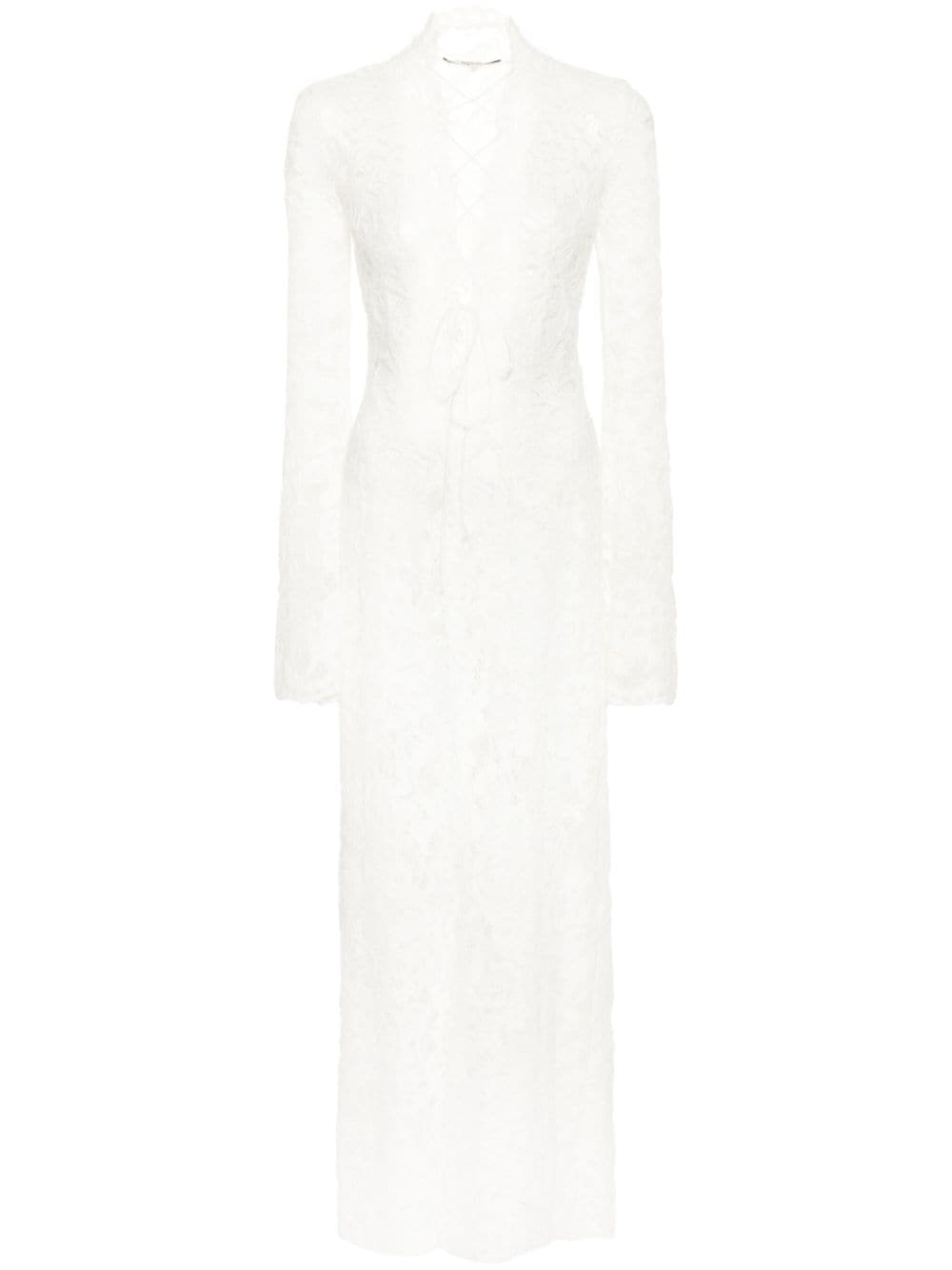 MANURI Sally lace midi dress - White von MANURI