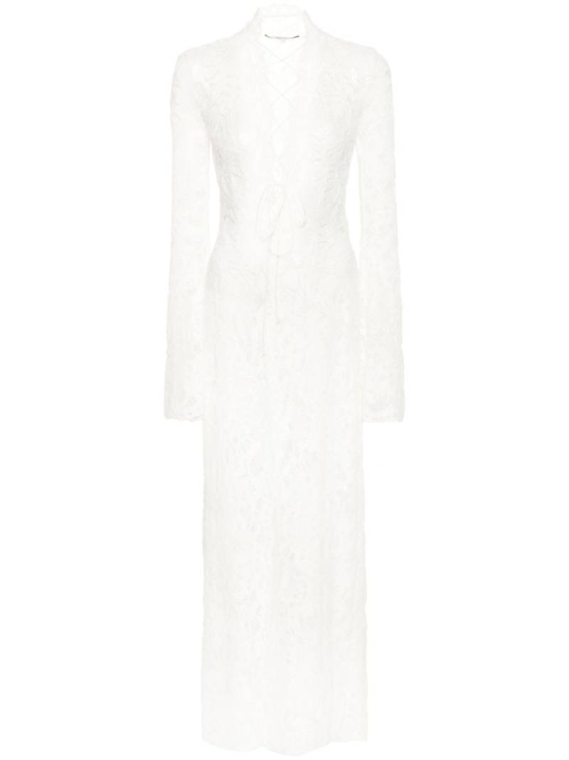 MANURI Sally lace midi dress - White von MANURI