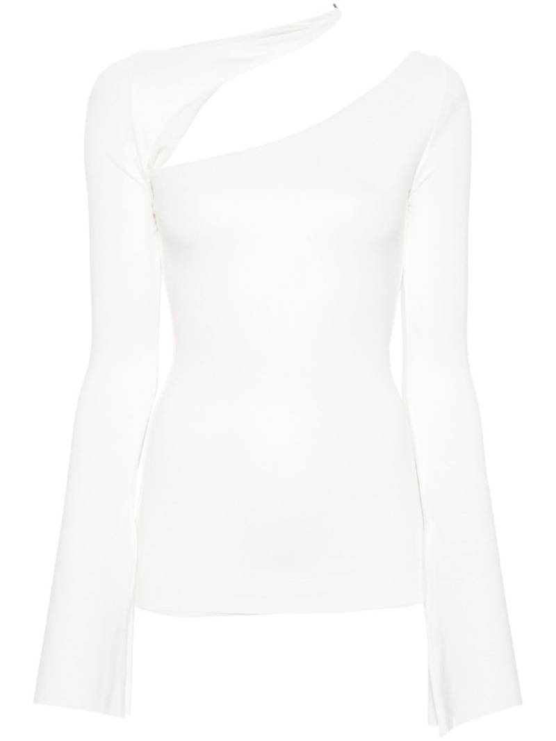 MANURI Sandy cut out-detail blouse - White von MANURI