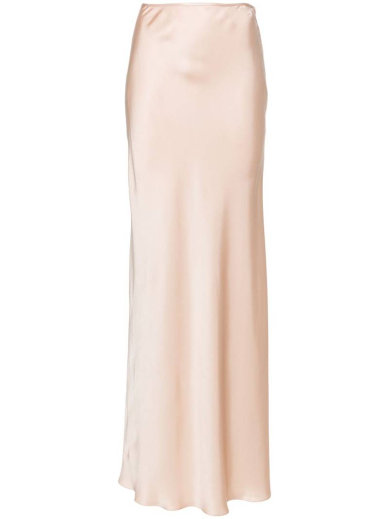 MANURI satin silk maxi skirt - Neutrals von MANURI