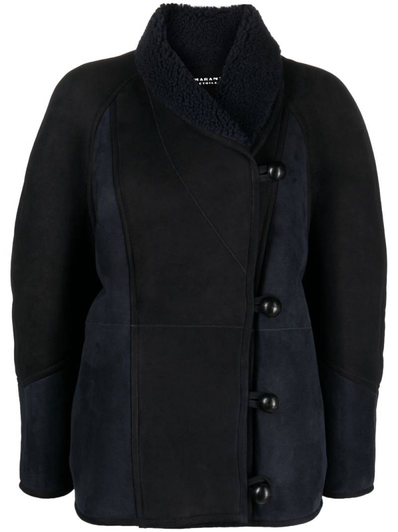 MARANT ÉTOILE Abeni wrap suede coat - Blue von MARANT ÉTOILE