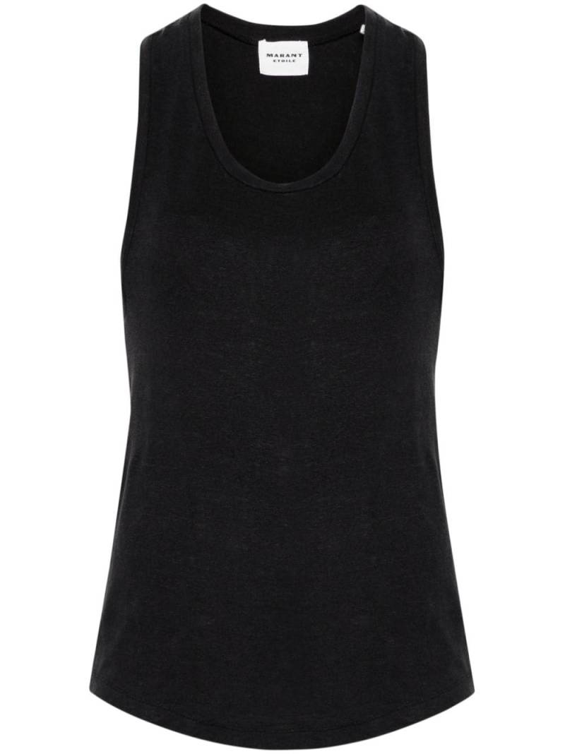 MARANT ÉTOILE Arielle linen tank top - Black von MARANT ÉTOILE