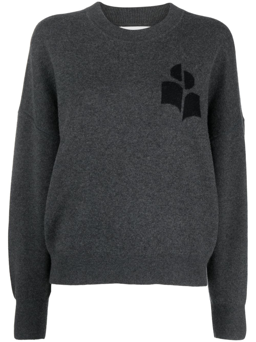 MARANT ÉTOILE Atlee intarsia-knit logo jumper - Grey von MARANT ÉTOILE